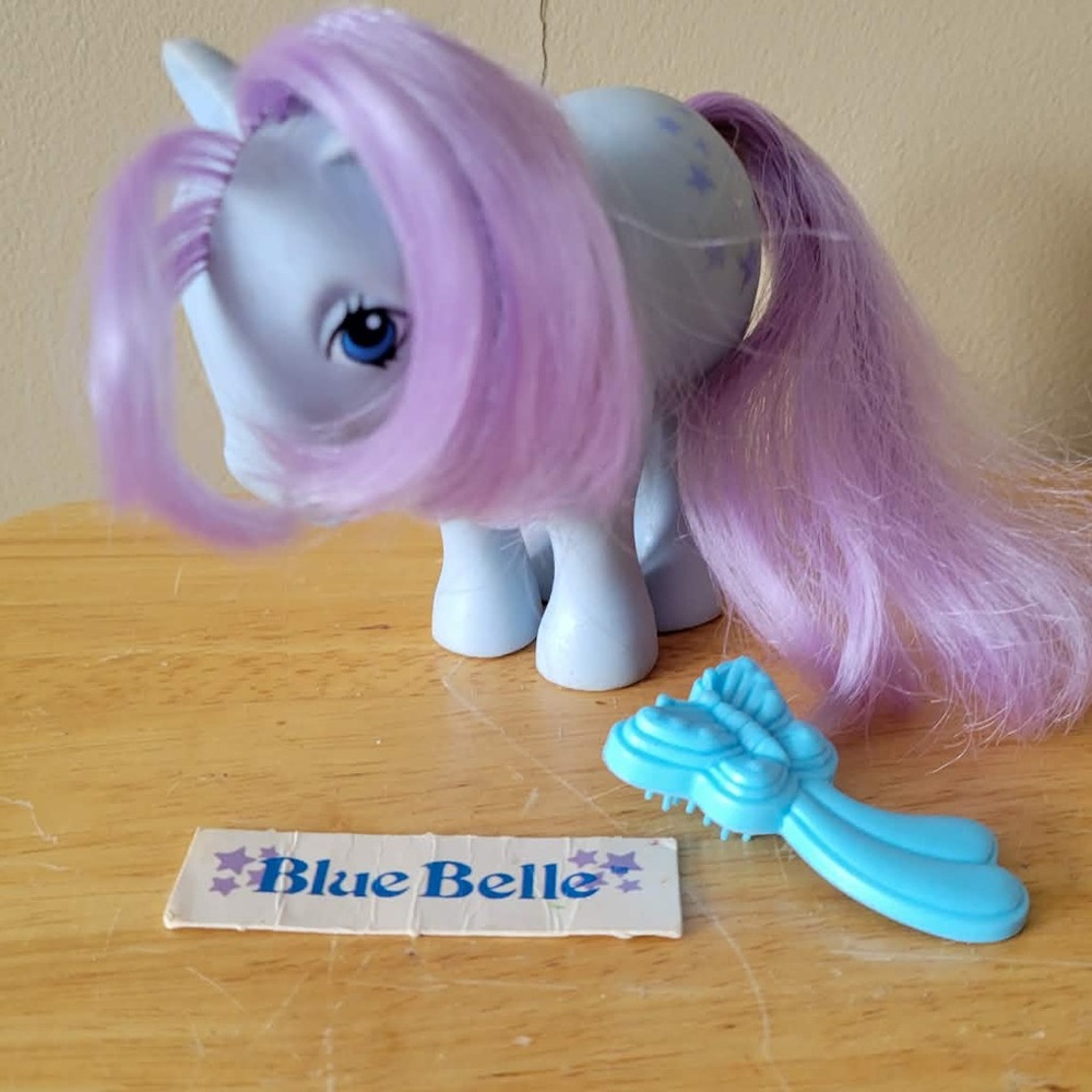 Blue Belle Toy with Brush